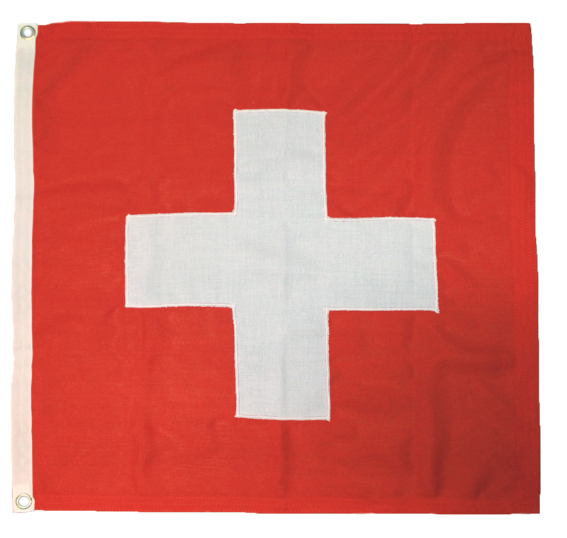 Switzerland Swiss flag sewn stitched Schweiz MoD approved UK made marine grade naval outdoor pole photo quality image cross red fahne flagge buy