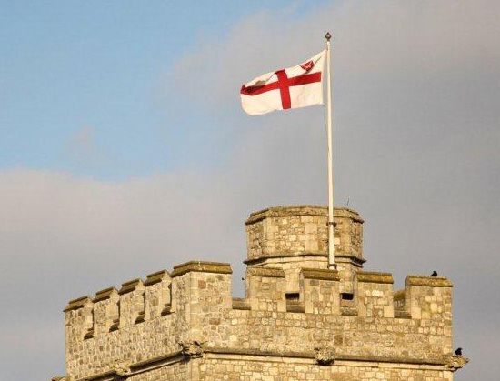 sewn union jack flag photo